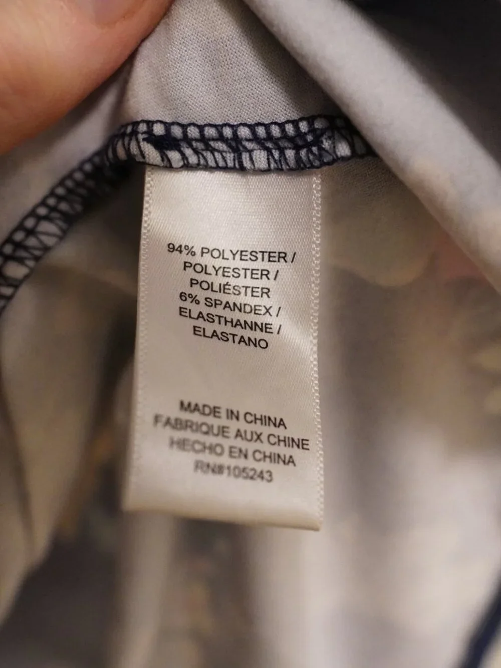 Bobeau 2X Navy Floral Dress Puff Sleeve Plus Size - Picture 3 of 4